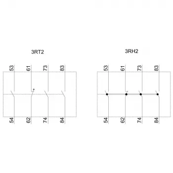 Siemens 3RH2911-1XA31-0MA0 blocco contatti ausiliari, 3NO+1NC, montaggio frontale, morsetti a vite