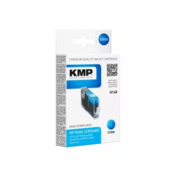 KMP H148 cartuccia d'inchiostro ciano compatibile High Yield per HP OfficeJet 6812, 6815, 6820, 6822, 6825, Pro 6235 (15 ml, 825 pagine) 1744,0003