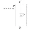 Siemens SIRIUS ACT modulo LED con LED integrato, AC/DC 6-24V, giallo (3SU14011BG301AA0)