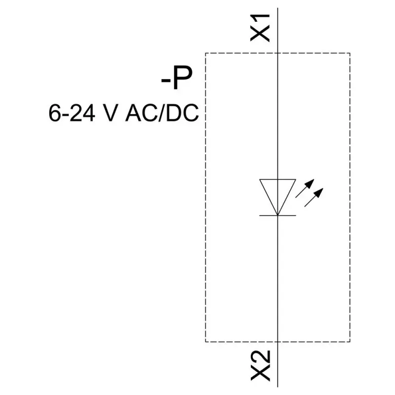 Siemens SIRIUS ACT modulo LED con LED integrato, AC/DC 6-24V, giallo (3SU14011BG301AA0)