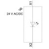 SIEMENS SIRIUS ACT modulo LED con LED integrato, 24V AC/DC, giallo (3SU14012BB301AA0)