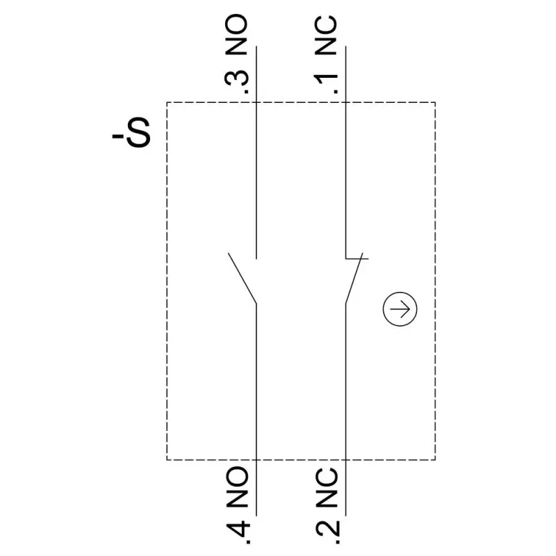 SIEMENS SIRIUS ACT modulo di contatto 3SU1400-1AA10-3FA0, 1NO+1NC, morsetto a vite