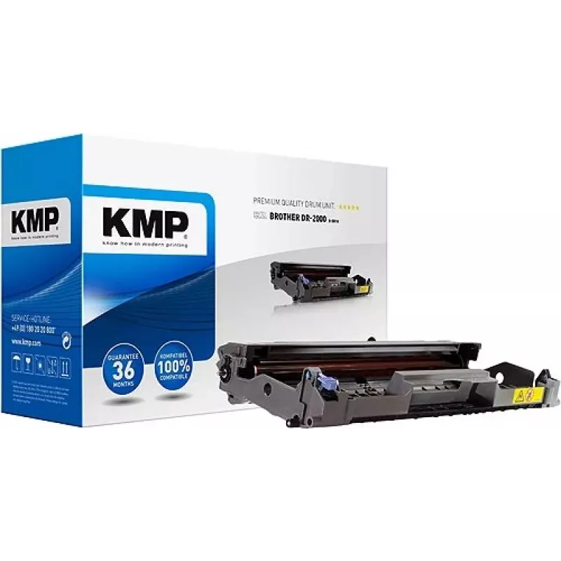 KMP PRINTTECHNIK B-DR10 unità tamburo per Brother DR-2000, 12.000 pagine, lunga durata, compatibile 1159,7000