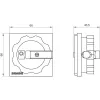 Siemens SIRIUS 3LD azionamento rotante 3LD9224-3B, maniglia rossa/pannello frontale giallo, IP65, bloccabile
