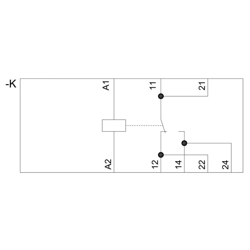 Siemens LZX:RT314024 relè a innesto 24 V DC 2 CO 8 A