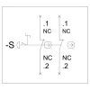 Siemens 3SU1851-0NB00-2AA2 Custodia per dispositivi di comando rotondi da 22 mm