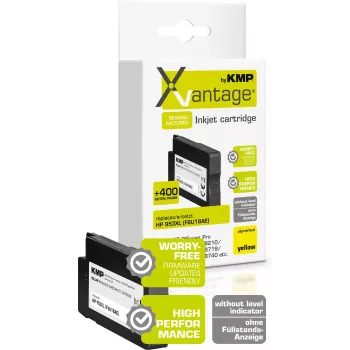Cartuccia d'inchiostro pigmentato giallo KMP XVantage compatibile con HP 953XL (F6U18AE) 1748,4089