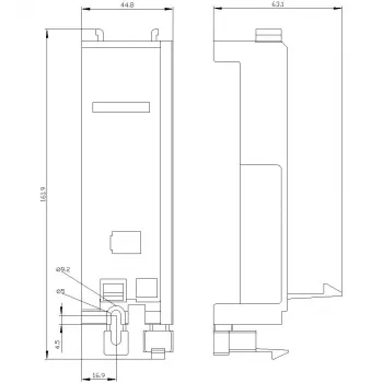 Siemens 3RV2927-7AA00 Adattatore di montaggio contattore per interruttori automatici SIRIUS 3RV2 S2/S3
