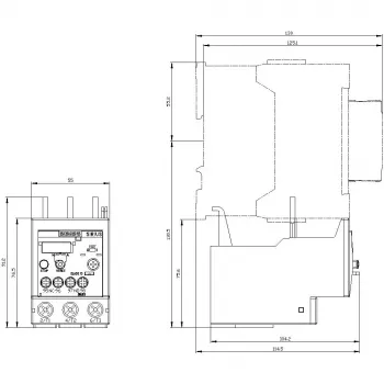 SIEMENS SIRIUS 3RU2136-4EB0 Relè termico di sovraccarico 22-32 A classe 10