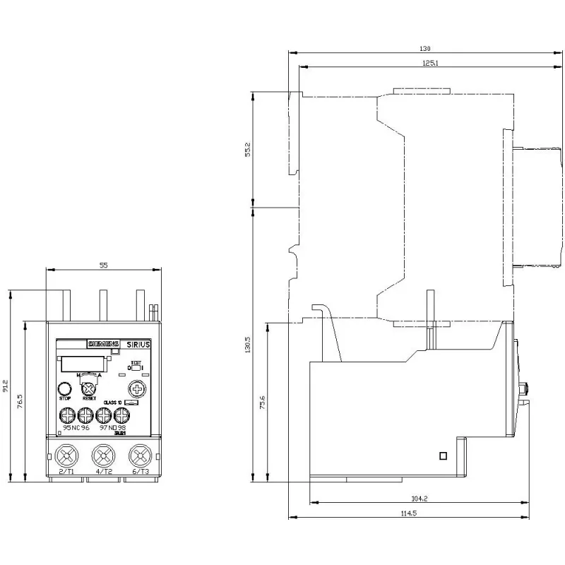 SIEMENS SIRIUS 3RU2136-4EB0 Relè termico di sovraccarico 22-32 A classe 10