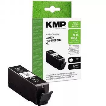 KMP Cartuccia d'inchiostro nera compatibile con Canon PGI-550 XL PGBK (1518,0001)