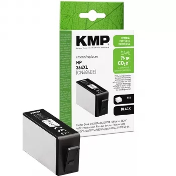 KMP Cartuccia d'inchiostro nera compatibile per HP 364XL (CN684EE) – alta resa 1712,4001