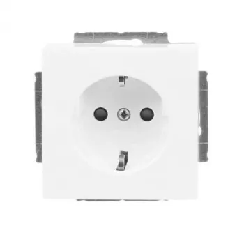 Busch-Jaeger Modulo presa SCHUKO, studio bianco, 16 A, da incasso, protezione bambini 2CKA002013A5430