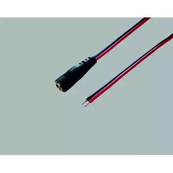 BKL Electronic 075159 Cavo di collegamento a bassa tensione DC 5,5 x 2,1 mm a estremità aperta 30 cm