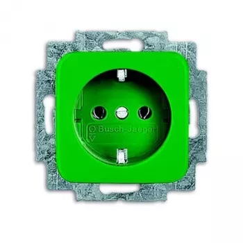 Busch-Jaeger Modulo presa SCHUKO verde RAL 6032 20 EUCKS-13-212-101 2CKA002013A5468