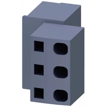 Siemens 3RV2917-5D Blocco morsetti di alimentazione per interruttori automatici SIRIUS 3RV2.2/3RV2.3, 6 mm², morsetto a vite, grigio