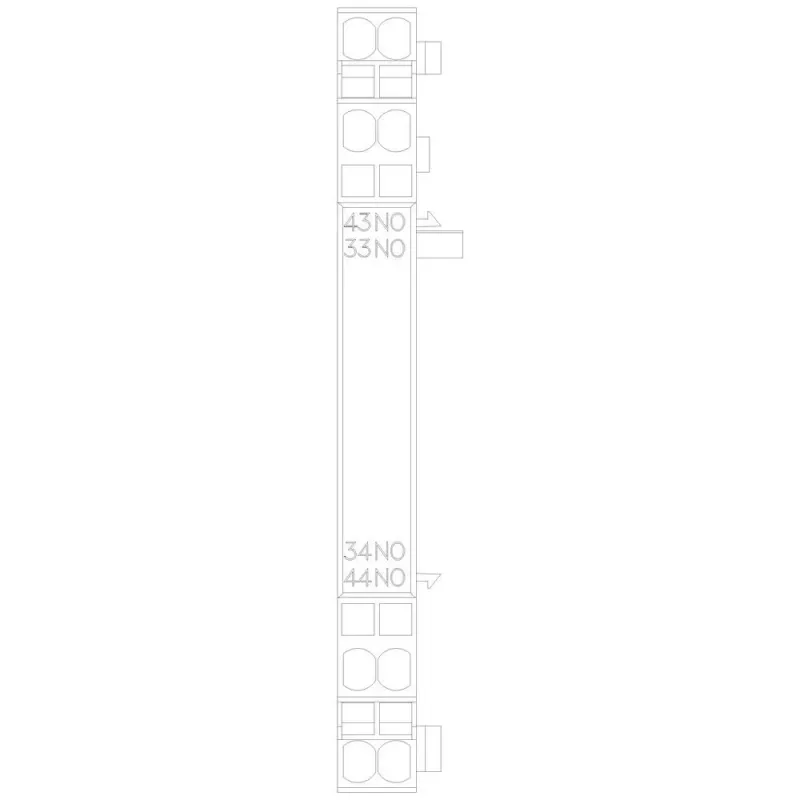 Siemens Contatto ausiliario 2 NO, montaggio laterale per interruttori automatici 3RV2 S00/S0 - 3RV29012B
