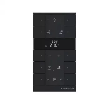 Busch-Jaeger termostato ambiente 10 canali, nero opaco SBR-F-10.0.11-885 (2CKA006220A0901)