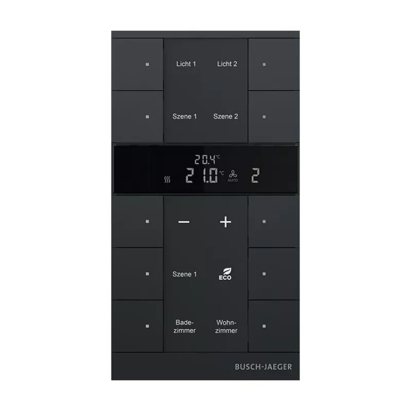 Busch-Jaeger termostato ambiente 10 canali, nero opaco SBR-F-10.0.11-885 (2CKA006220A0901)