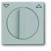 Busch-Jaeger BJ 1740-83 placca per interruttore/pulsante tapparella con manopola, future linear, alluminio 2CKA001710A3661
