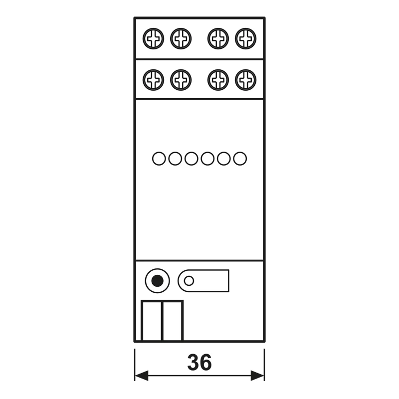 JUNG ingresso binario 6 canali (2116REG)