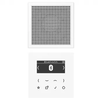 JUNG DABLS1BTWW Radio smart DAB+ con Bluetooth, mono, bianco alpino