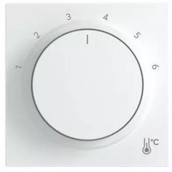 BUSCH-JAEGER placca centrale rotonda con numerazione 1-6, bianco studio, 2CKA001710A4207