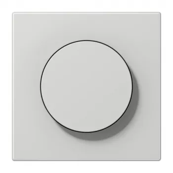 Jung LS1740LG placca per dimmer rotativo con manopola, duroplast, grigio chiaro