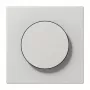 Jung LS1740LG placca per dimmer rotativo con manopola, duroplast, grigio chiaro