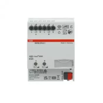 ABB UD/S2.315.2.1 dimmer LED 2x315 W/VA, attuatore dimmer universale KNX 2 canali, guida DIN 2CKA006197A0053