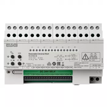 JUNG RS8REGHE stazione relè universale attuatore KNX 8 canali guida DIN 16 A per canale