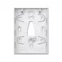 Busch-Jaeger telaio portante da parete piccolo bianco studio SAS/A.0.11-84 (2CKA006330A0017)