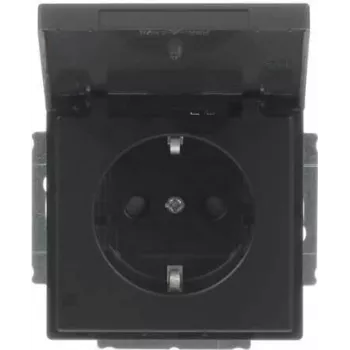 Busch-Jaeger inserto presa SCHUKO nero opaco 20 EUKB-885 2CKA002018A1523