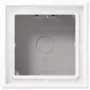 JUNG LS 581 A WWM coperchio da parete 1 modulo, LS CUBE, duroplast laccato, bianco neve opaco