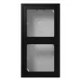 JUNG LS 582 A SWM coperchio da parete 2 moduli, LS CUBE, duroplast laccato, nero grafite opaco