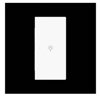 Busch-Jaeger future linear doppio bilanciere con simbolo luce, destra, bianco studio opaco 2CKA006220A0953