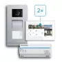 BUSCH-JAEGER 83-2FHA/SET Kit videocitofono per case bifamiliari, 2 fili, montaggio incassato 2CKA008300A1462
