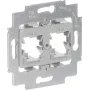Busch-Jaeger 1820 Telaio di montaggio per 2 Modular Jack, grigio (2CKA001753A8057)