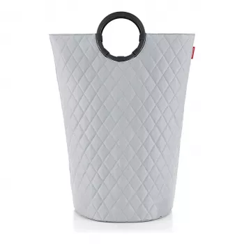 reisenthel loophome L Cesto contenitore, grigio, 25 L, pieghevole, maniglie in alluminio VT7062