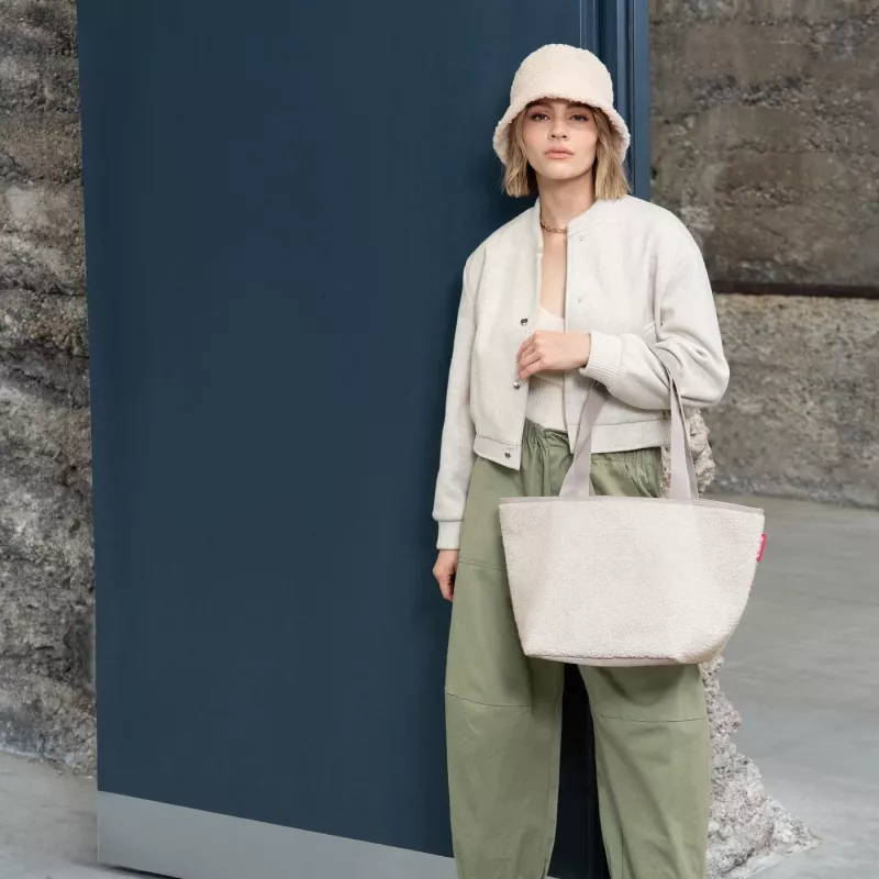Reisenthel Shopper M Teddy sabbia Borsa per la spesa 15L ZS1042