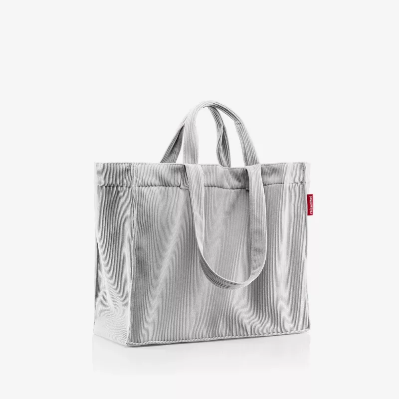reisenthel Softshopper Cord borsa a spalla grigio poliestere 47x38,5 cm GR7084