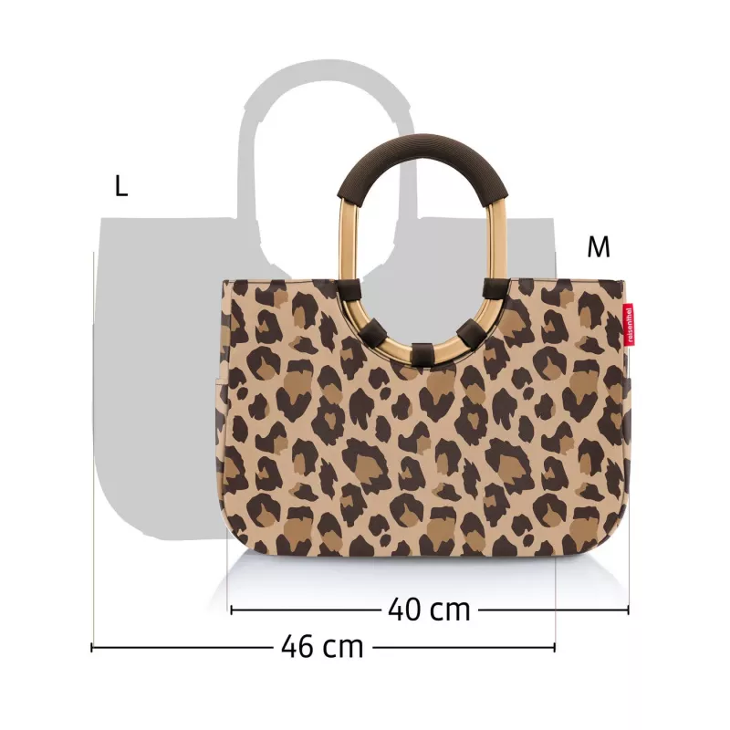 reisenthel loopshopper L cesto della spesa, Twist Silver, 25 L, struttura in alluminio, poliestere OR7052