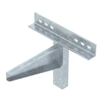 OBO Bettermann mensola a parete e a morsetto AWSS 31 FT, sbraccio 310 mm, acciaio zincato a caldo 6417910
