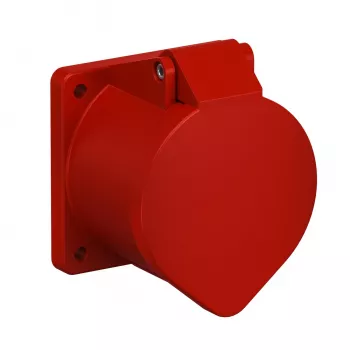 OBO Bettermann presa CEE da incasso 400V 32A 5 poli 6h IP44 rossa 6109876