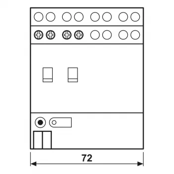 Jung attuatore KNX, 2 canali, 16 A, 230 V AC, guida DIN, 2 moduli 2302.16REGHM