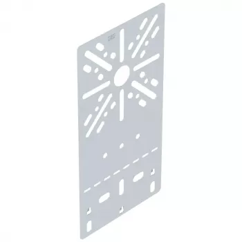 OBO Bettermann MP FL DD piastra di montaggio piatta verticale 235x120 mm, acciaio, rivestito zinco-alluminio, fissaggio a vite