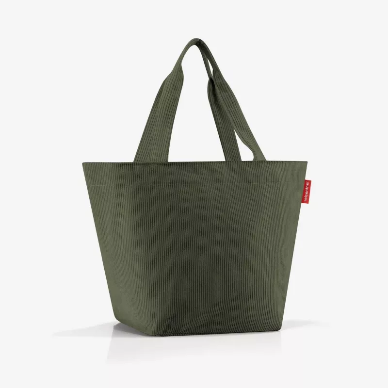 reisenthel Shopper M cord dark matcha borsa per la spesa ZS5057 - capacità 15 litri
