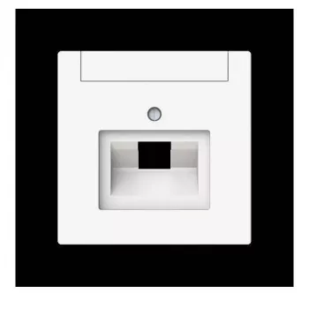 Busch-Jaeger future linear placca centrale 1 modulo UAE con campo per etichetta, studio bianco opaco 2CKA001710A4220