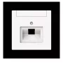 Busch-Jaeger future linear placca centrale 1 modulo UAE con campo per etichetta, studio bianco opaco 2CKA001710A4220