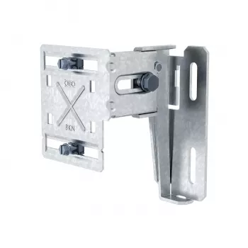 OBO Bettermann BKN75 125 staffa di montaggio verticale, profondità regolabile 78-127 mm, acciaio zincato a caldo 6288003